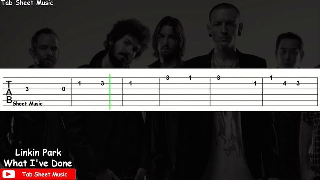 Linkin Park - What I've Done Guitar Tutorial смотреть онлайн