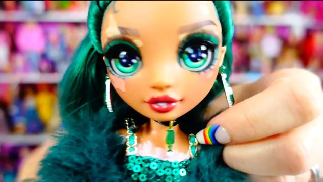 Rainbow High Jewel Richie Doll - Emerald Green Stunner!