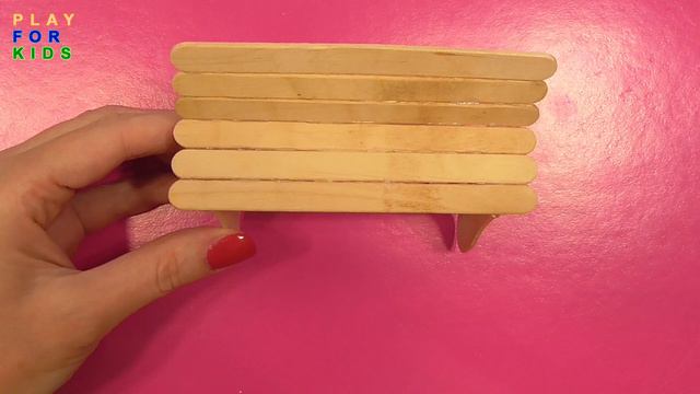 DIY how to make picnic table for Barbie & Ken - creative idea for kids смотреть онлайн