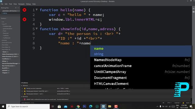 10-javascript darija-function with parameters смотреть онлайн