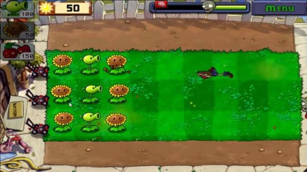 Игра как Мультик РАСТЕНИЯ против ЗОМБИ  - Прохождение Plants vs Zombies. Серия [1]