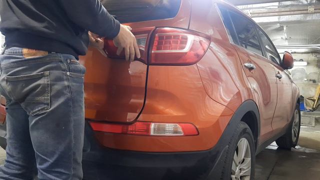 Kia Spotage ремонт крышки богажника Екатеринбург