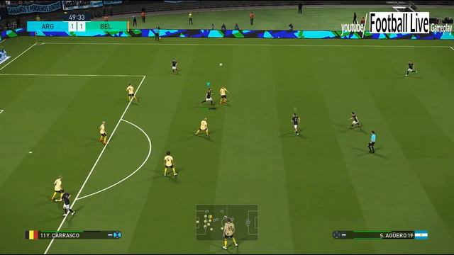 ARGENTINA vs BELGIUM | PES 2018 Gameplay PC смотреть онлайн
