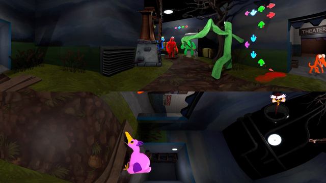 Rainbow Friends vs Garten of Banban 360° Animation смотреть онлайн