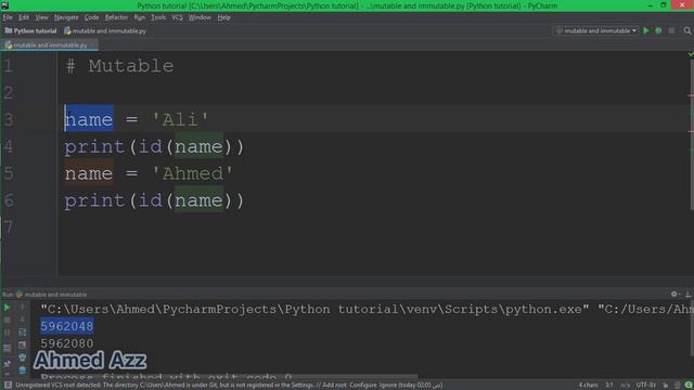60.Python tutorial mutable and immutable смотреть онлайн