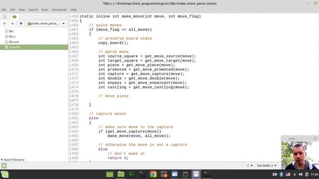 32-Bitboard CHESS ENGINE in C implementing MAKE MOVE function (moving pieces) смотреть онлайн