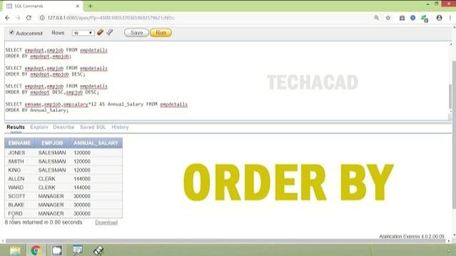 Oracle Tutorial - ORDER BY смотреть онлайн