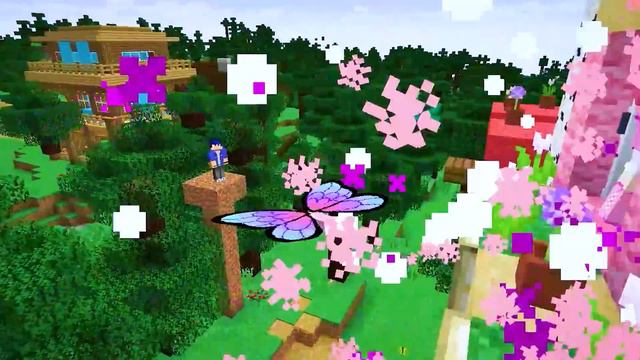 Helping My FRIENDS as a BUTTERFLY In Minecraft! смотреть онлайн