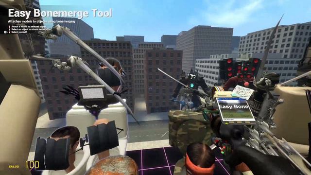 MERGE SCIENTIST & HIDRA VS SPEAKERMAN &TRITITAN EASY BONEMERGE TOOL GARRY'S MOD смотреть онлайн
