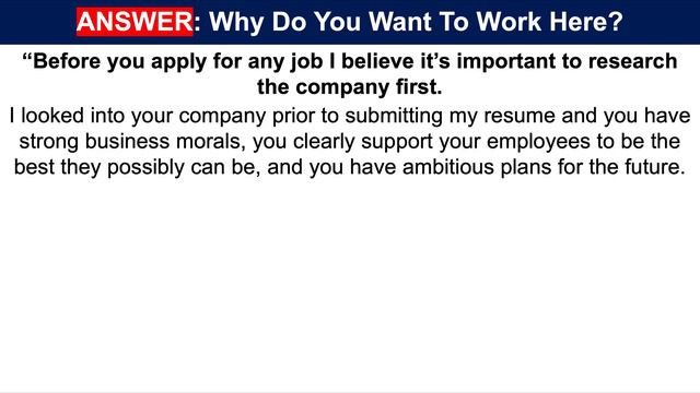 WHY ARE YOU LOOKING TO CHANGE JOBS? (How to ANSWER this TRICKY Interview Question!) смотреть онлайн