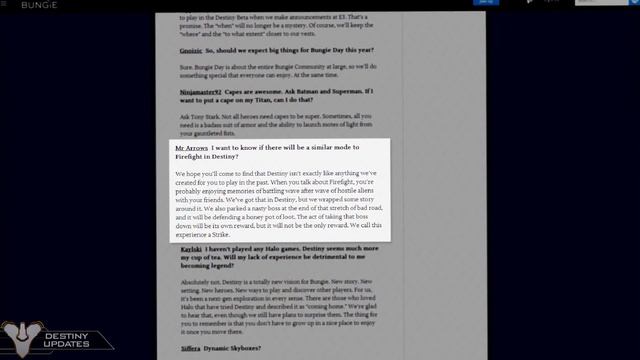 Destiny News - Beta Release Hints? Factions Mentions & More [Bungie Weekly Update] смотреть онлайн