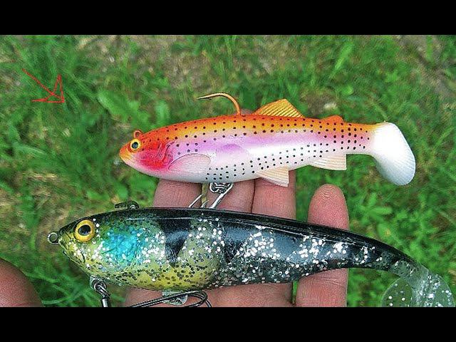 Копия - Savage Gear 4D Trout Rattle Shad (12.5см) - силиконовая рыбка на щуку с Алиэкспресс #lure