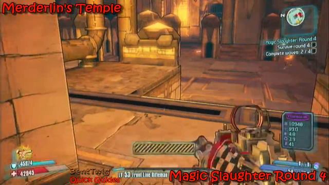 Borderlands 2 - Murderlin's Temple Magic Slaughter - Round 4 Solo смотреть онлайн