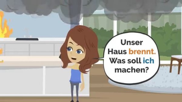 Deutsch lernen | Mia fackelt das Haus ab