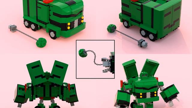 Lego X Transformers Animated. Конструктиконы и Разрушитель.