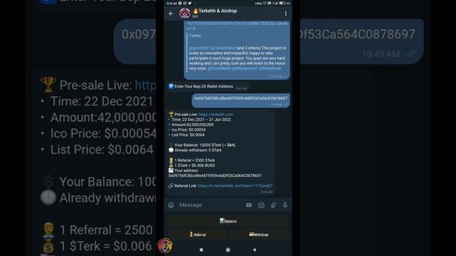 Terk Token Airdrop Tamil Worth $200🤑|Instant withdraw trust wallet🔥|How To Sell Terk Tokens💰 смотреть онлайн