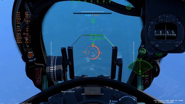 AIM-7 Sparrow max launch range beyond scope scale 「War Thunder」 смотреть онлайн