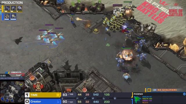 StarCraft 2: CREATOR vs TIME - King of Battles 3: America Server Qualifier смотреть онлайн