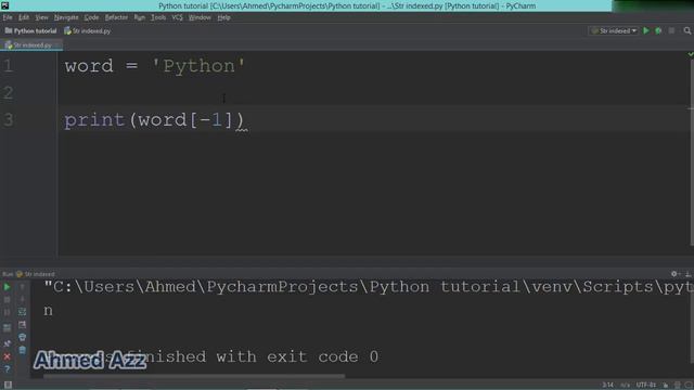 10.Python tutorial -- Strings indexed السلسله النصيه смотреть онлайн