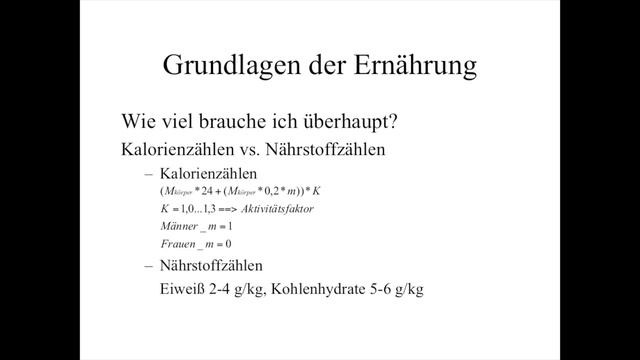 Der Ernährungsvortrag TEIL1 - Grundlagen & Funktionsweise смотреть онлайн