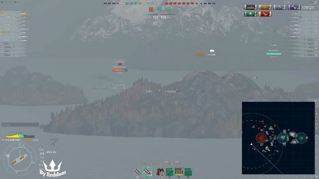 World Of WarShips / Großer Kurfürst (X) .. 283 840 Dmg