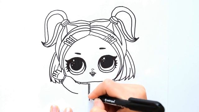 Рисуем куклу ЛОЛ Конфетти V R Q T ¦ LOL coloring Surprise doll V R Q T смотреть онлайн