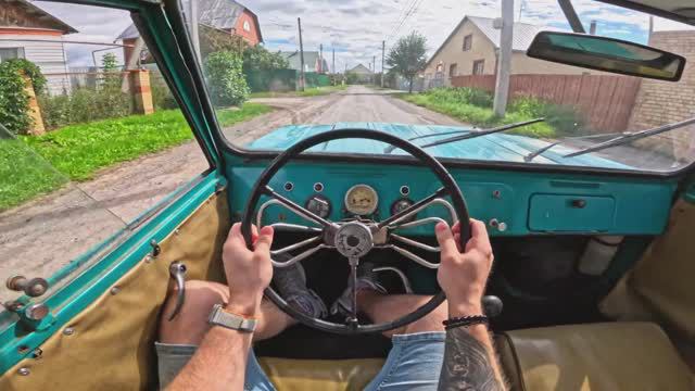 1976 SMZ S3D for the disabled POV TEST DRIVE смотреть онлайн