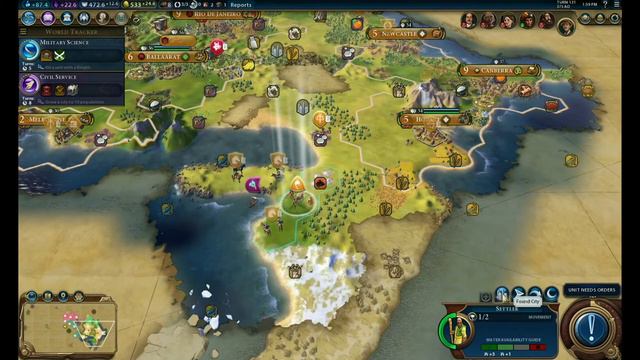 Civilization 6 Gameplay - Australia/Deity - Episode 5: SNAFU смотреть онлайн