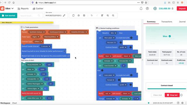 Deriv Bot - DBot | How to | 100% Never loss Deriv Bot , Binary Bot | Guaranted Success смотреть онлайн