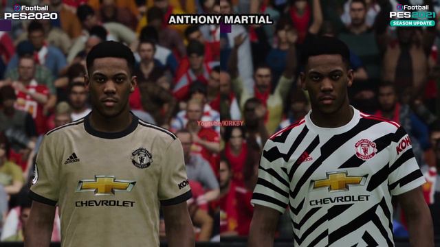 Pes 2020 vs Pes 2021 - Graphic & Faces Comparison Manchester United смотреть онлайн