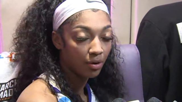 Angel Reese talks LSU's 70-60 win over Rice in NCAA Tournament opener смотреть онлайн