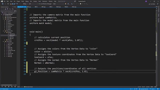 OpenGL Tutorial 12 - Mesh Class