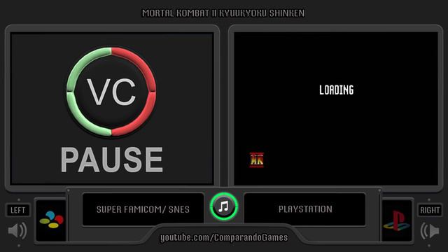 Mortal Kombat II (SNES vs Playstation) Side by Side Comparison смотреть онлайн