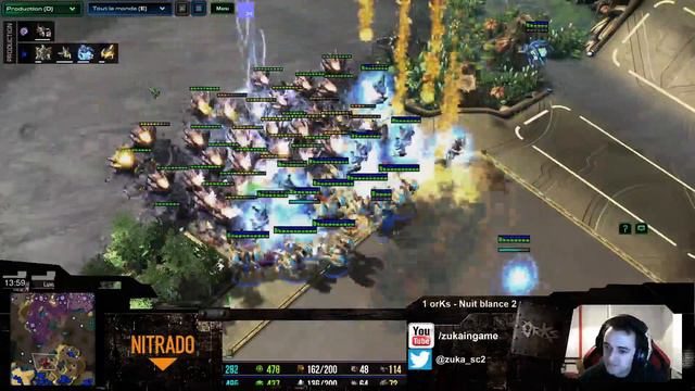 Starcraft 2 LotV - Clan war orKs vs Nuit blanche смотреть онлайн