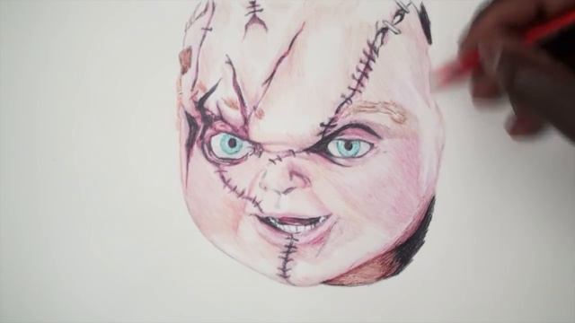 Drawing Chucky The Doll - INKTOBER DAY 20 - DeMoose Art смотреть онлайн