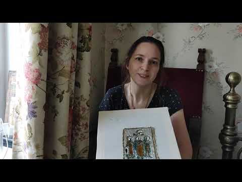 Полностью отреставрированная риза к иконе готова. Демонстрирую почти законченную работу