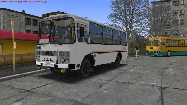 OMSI 2. ПАЗ 32054. Карта провинциалка, маршрут 76