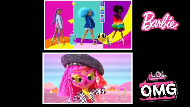LOL OMG VS Barbie EXTRA VIDEO COMPARISON смотреть онлайн