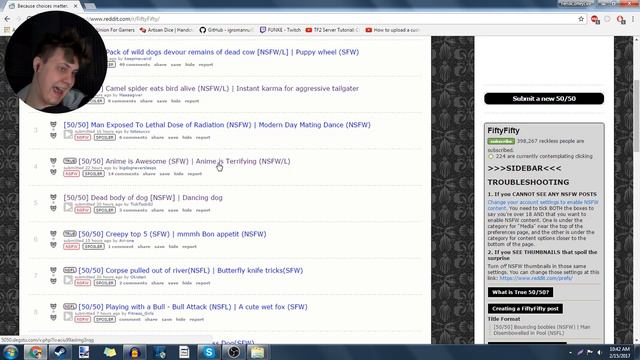 (NSFW) Reddit 50/50 Challenge (Funny Moments / Reactions)