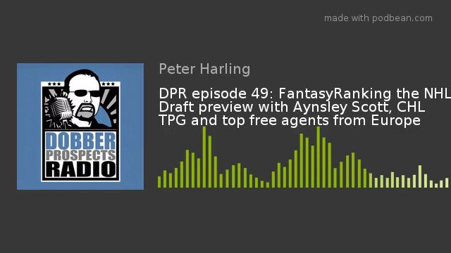 DPR episode 49: FantasyRanking the NHL Draft preview with Aynsley Scott, CHL TPG and top free agent смотреть онлайн