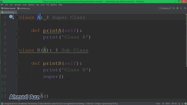 65.Python tutorial - Inheritance parent class смотреть онлайн