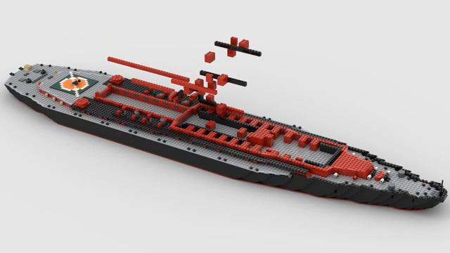 Arktika Class Soviet Nuclear Icebreaker / Lego MOC Speed Build смотреть онлайн