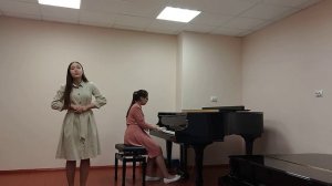 Расчислова Софья (вокал) ,Герасимова Татьяна (фортепиано)  Г  Струве  " Музыка"