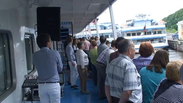 Отправление теплохода Н Карамзин 2015г смотреть онлайн