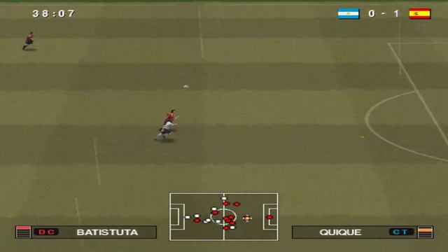 PARTIDO DE DOS GIGANTES EN PES 2010 PS2 - Argentina Clásica vs. España - PARTIDO COMPLETO смотреть онлайн