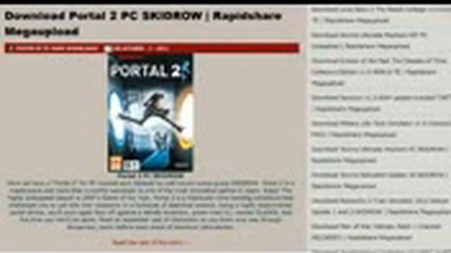 How to download & install Portal 2 Free Full Game from Skidrow смотреть онлайн