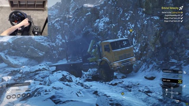 AZOV Barbos Engine Assembly Delivery - SnowRunner | Logitech G29 gameplay смотреть онлайн
