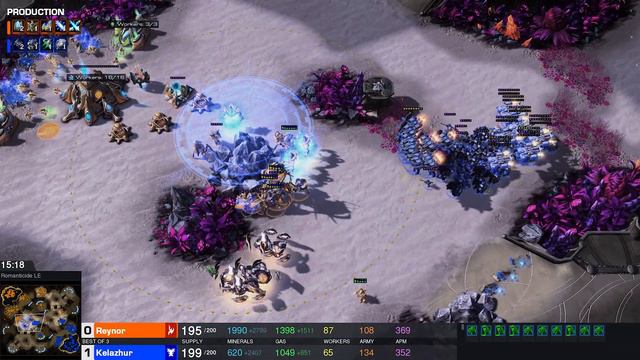 StarCraft 2: REYNOR AS PROTOSS... AGAIN! (Kelazhur vs Reynor) смотреть онлайн