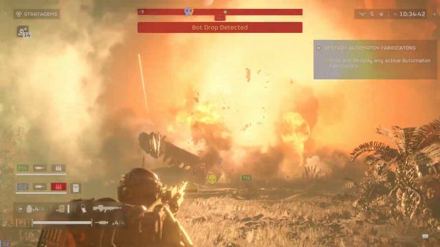 HELLDIVERS 2: Autocannon Takes Down Dropship смотреть онлайн