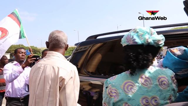 NDP's Nana Konadu Agyeman Rawlings leaving court on Thursday after her case was thrown out смотреть онлайн